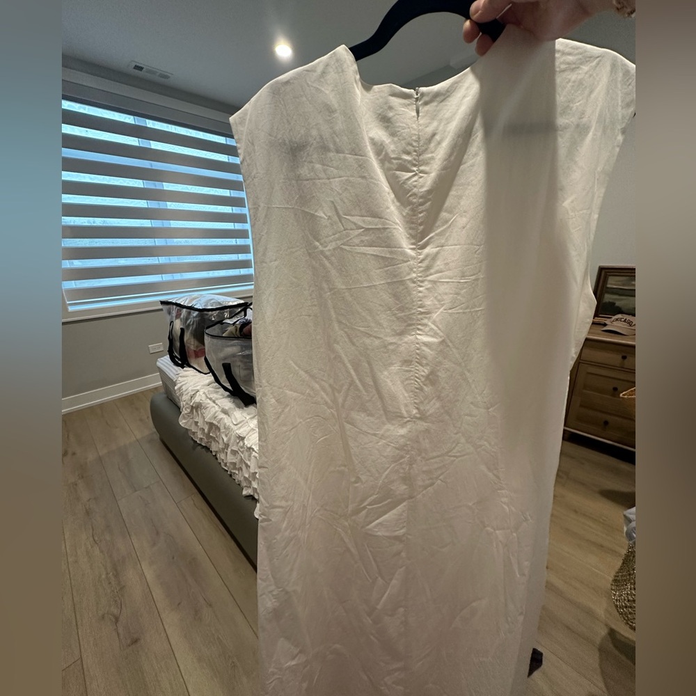 DISSH MAGGIE WHITE COTTON MIDI DRESS - Picture 2 of 8